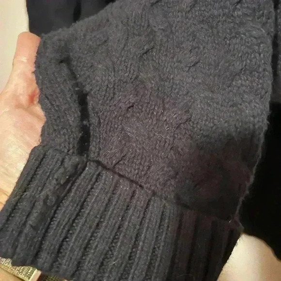 Tommy Hilfiger Half Turtleneck Cable Knit Sweater Navy Mens Sz XL - Picture 4 of 5